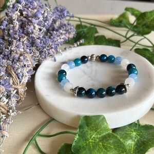 Harmony, purity, peace and balance gemstone bracelet